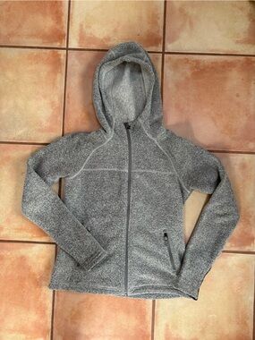 Smartwool: Heather Gray Zip-Up Hooded Jacket